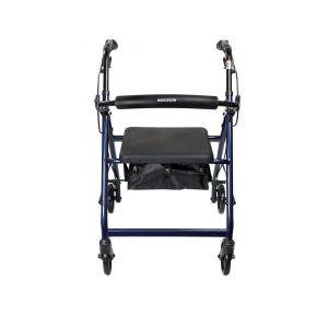 McKesson Rollator Adjustable Height Aluminum 33 To 38 Inch Handle Height 146-R728BL