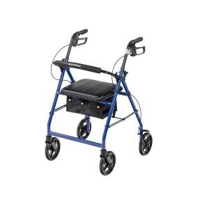 McKesson Rollator Adjustable Height Aluminum 33 To 38 Inch Handle Height 146-R728BL