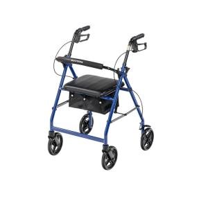 McKesson Rollator Adjustable Height Aluminum 33 To 38 Inch Handle Height 146-R728BL