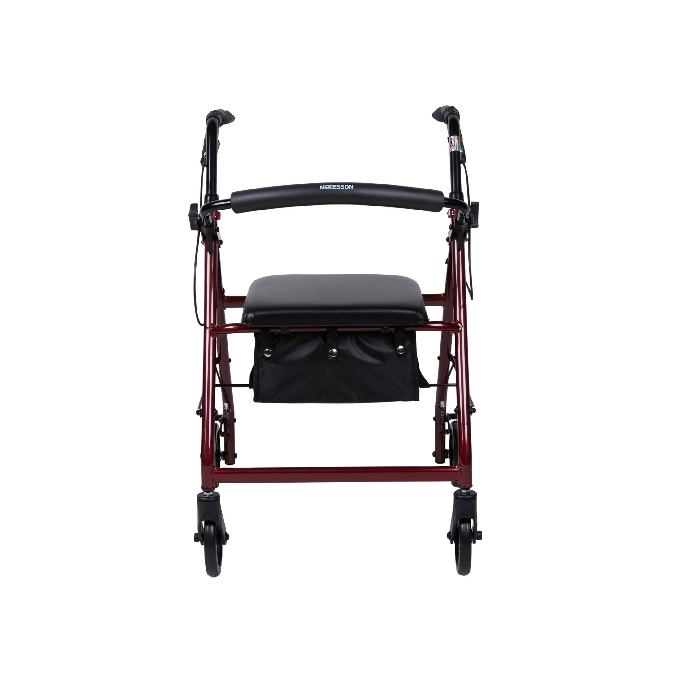 McKesson Red 4 Wheel Rollator, 1 Case