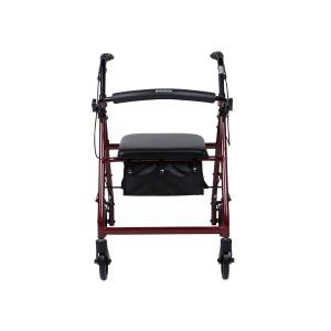 McKesson Red 4 Wheel Rollator, 1 Case