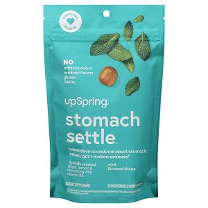 UpSpring Stomach Settle Nausea & Motion Sickness Relief Drops, Mint