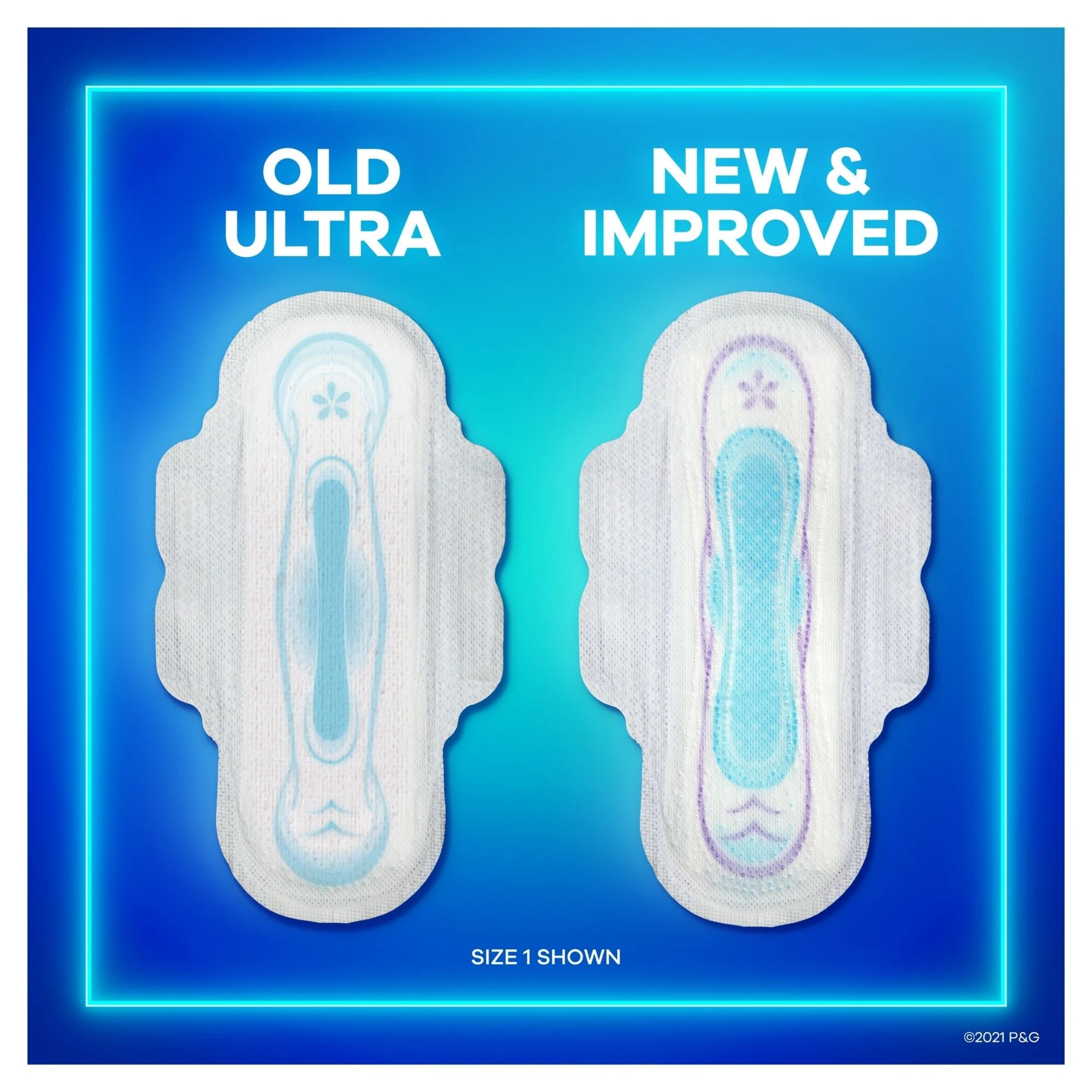 Always Pads, Flex Wings, Ultra Thin, Extra Long Super, Size 3