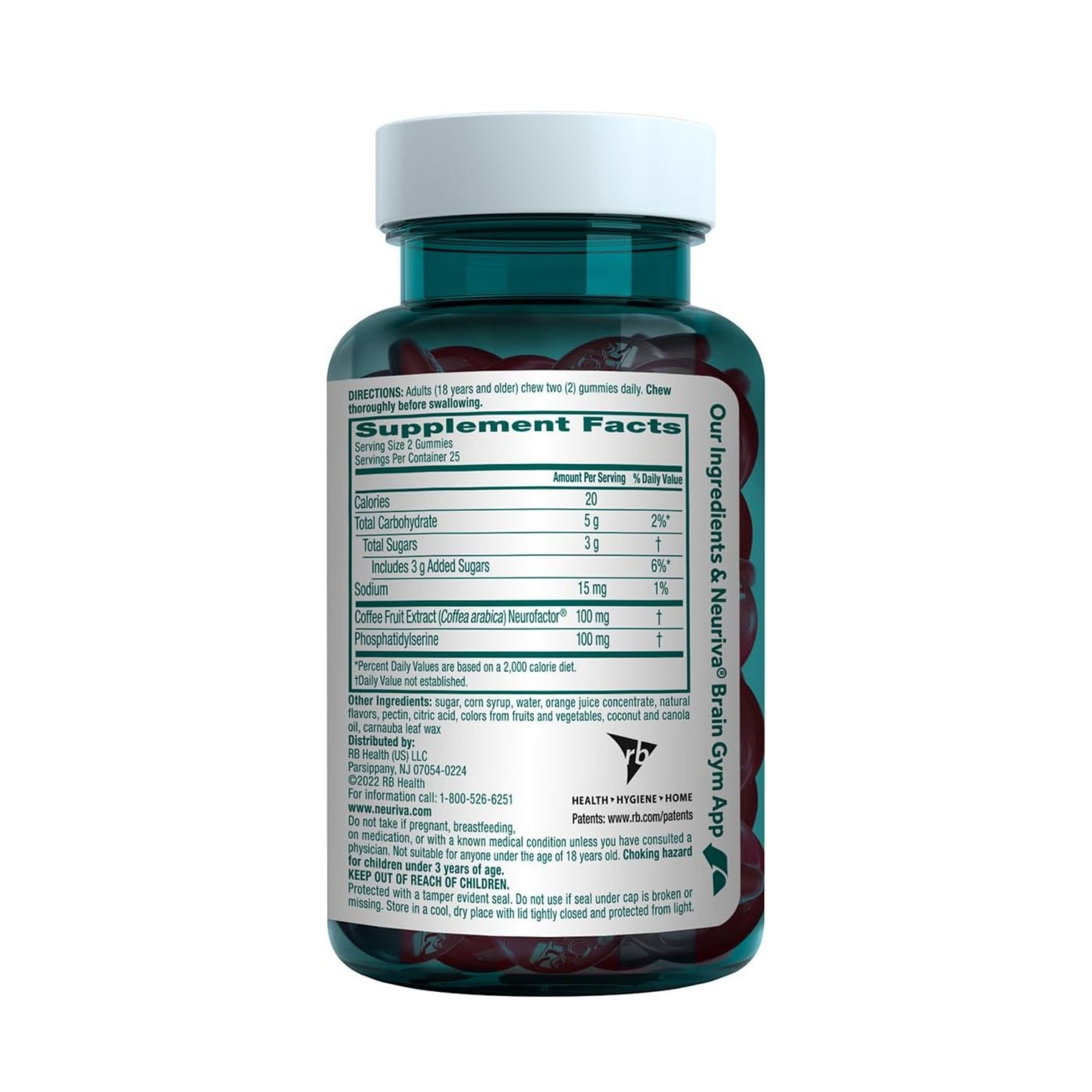 Neuriva Brain Performance, Strawberry Flavored, Original