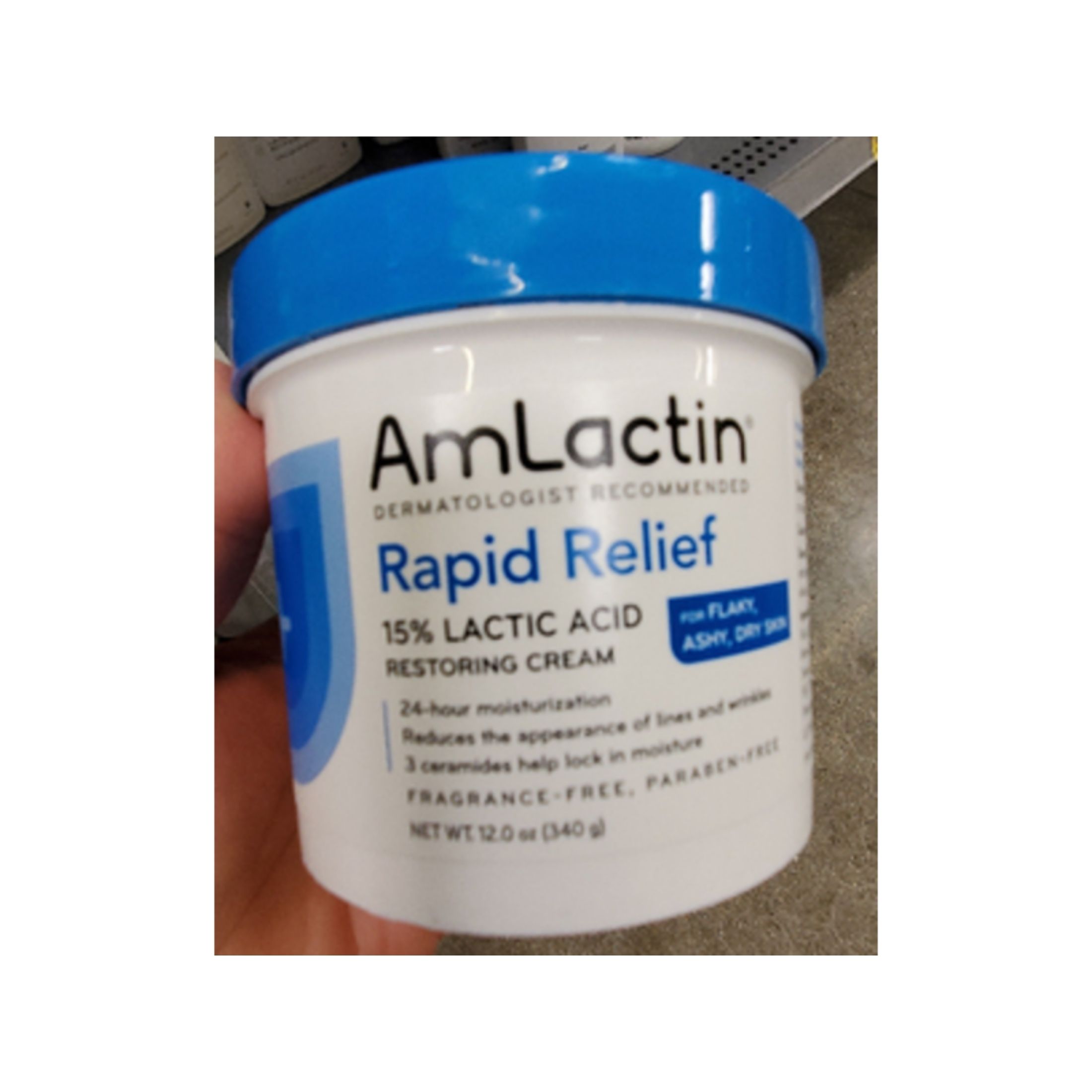 AmLactin Intensive Healing Body AHA Cream - Unscented - 12oz