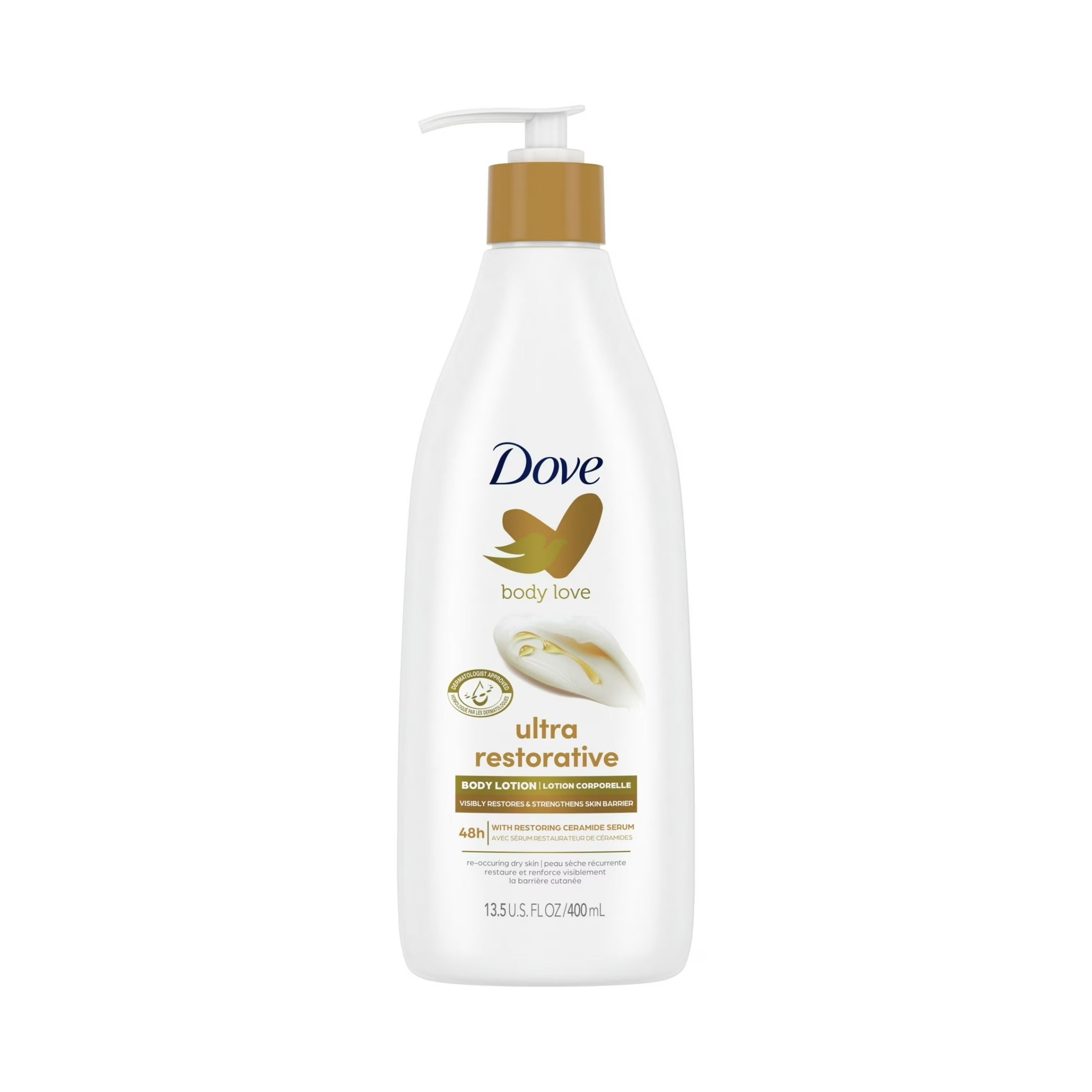 Dove Body Lotion, Restoring Care, Cream Oil 13.5 Fl Oz