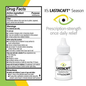 Lastacaft Once Daily Eye Allergy Itch Relief Drops - 0.17 Fl Oz