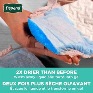 Depend FIT-FLEX Incontinence Underwear For Women, Disposable, Maximum Absorbency, Extra-Large, Blush