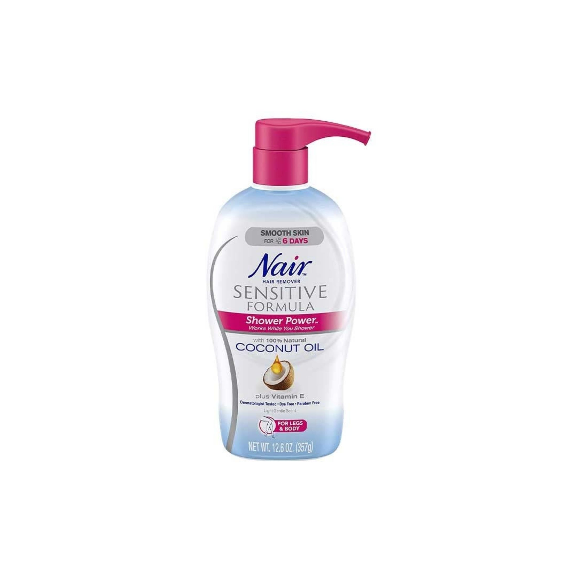Nair Shower Power Sensitive Formula Coconut Oil Hair Remover
