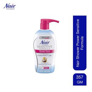 Nair Shower Power Sensitive Formula Coconut Oil Hair Remover