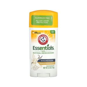 Arm & Hammer Essentials With Natural Deodorizers Deodorant Magnesium Vanilla Sandalwood 2.5 Oz