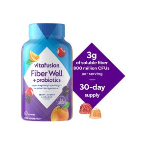 Vitafusion Fiber Well + Probiotics Gummies For Adults