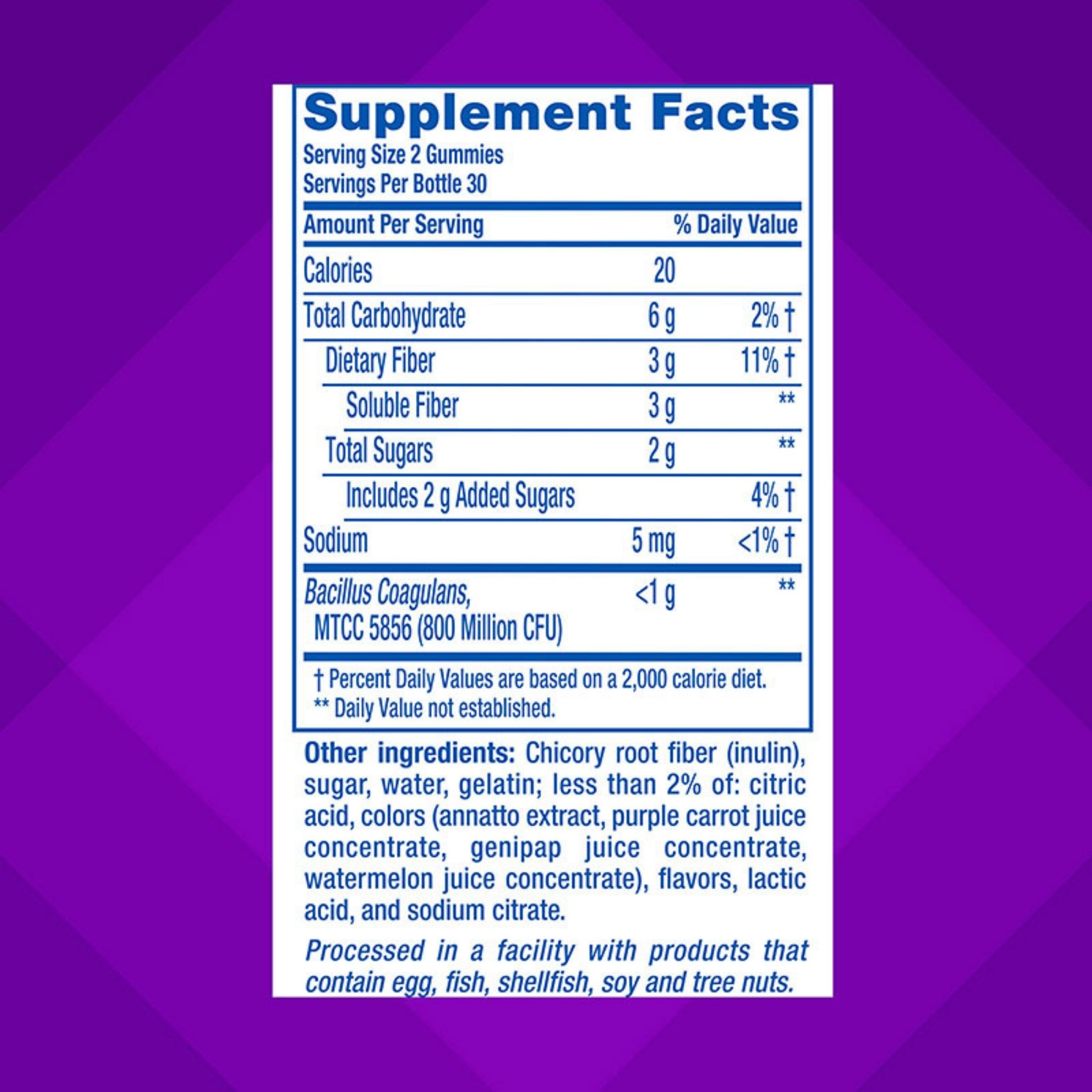 Vitafusion Fiber Well + Probiotics Gummies For Adults