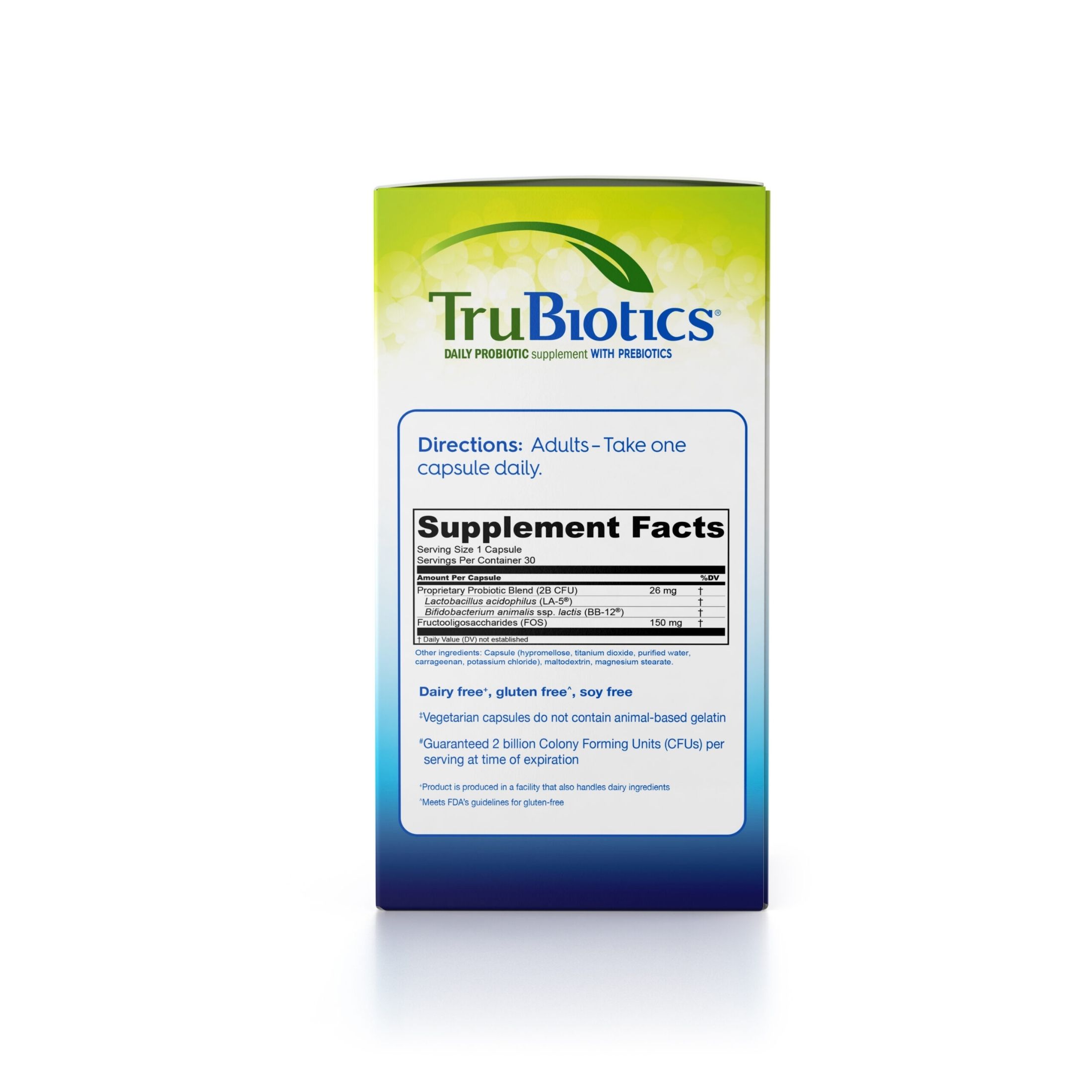 TruBiotics Daily Probiotic Supplement Capsules