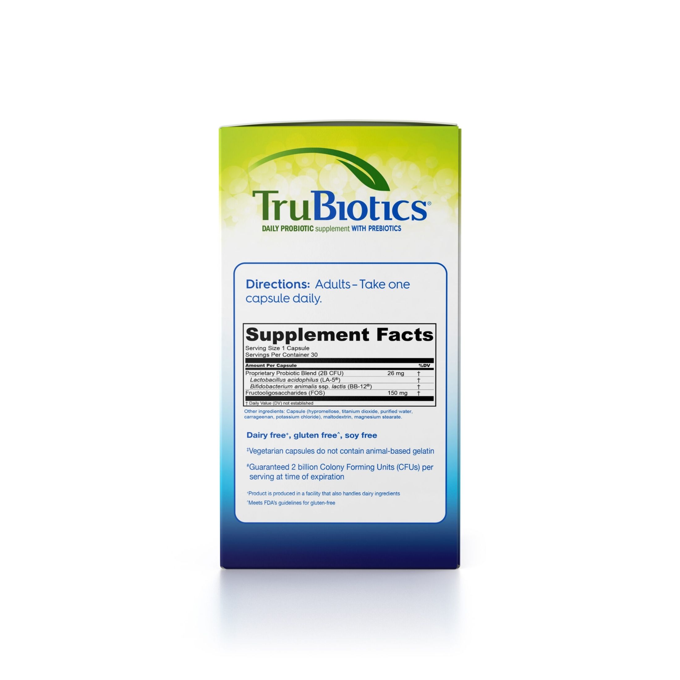 TruBiotics Daily Probiotic Supplement Capsules