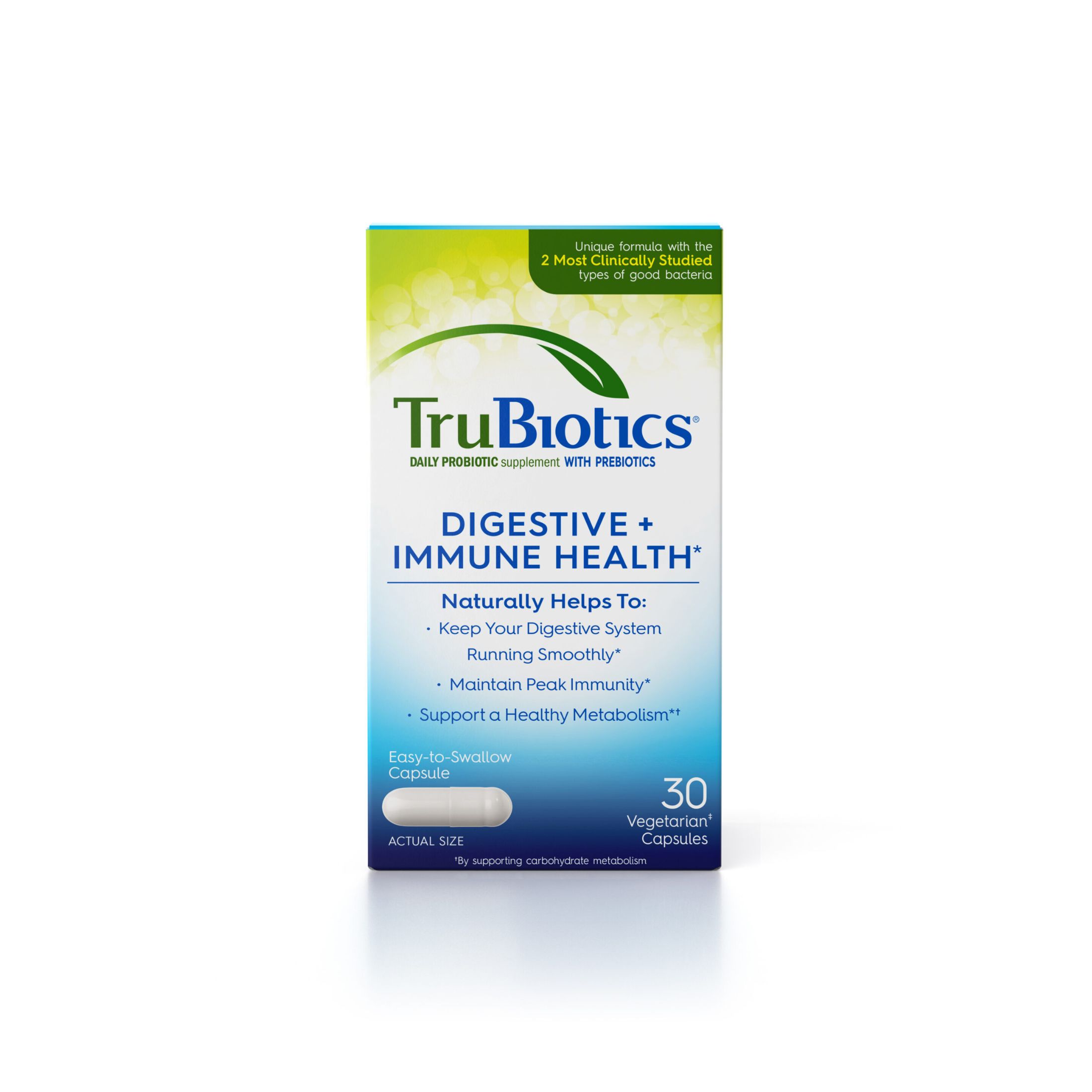 TruBiotics Digestive + Immune Health, Vegetarian Capsules