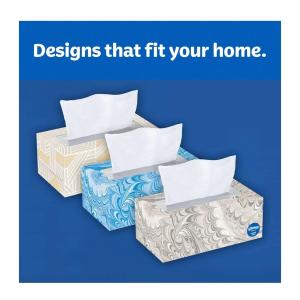 Kleenex Trusted Care 2-ply Facial Tissues, Flat Boxes (160 Tissue/Box, 12 Boxes)
