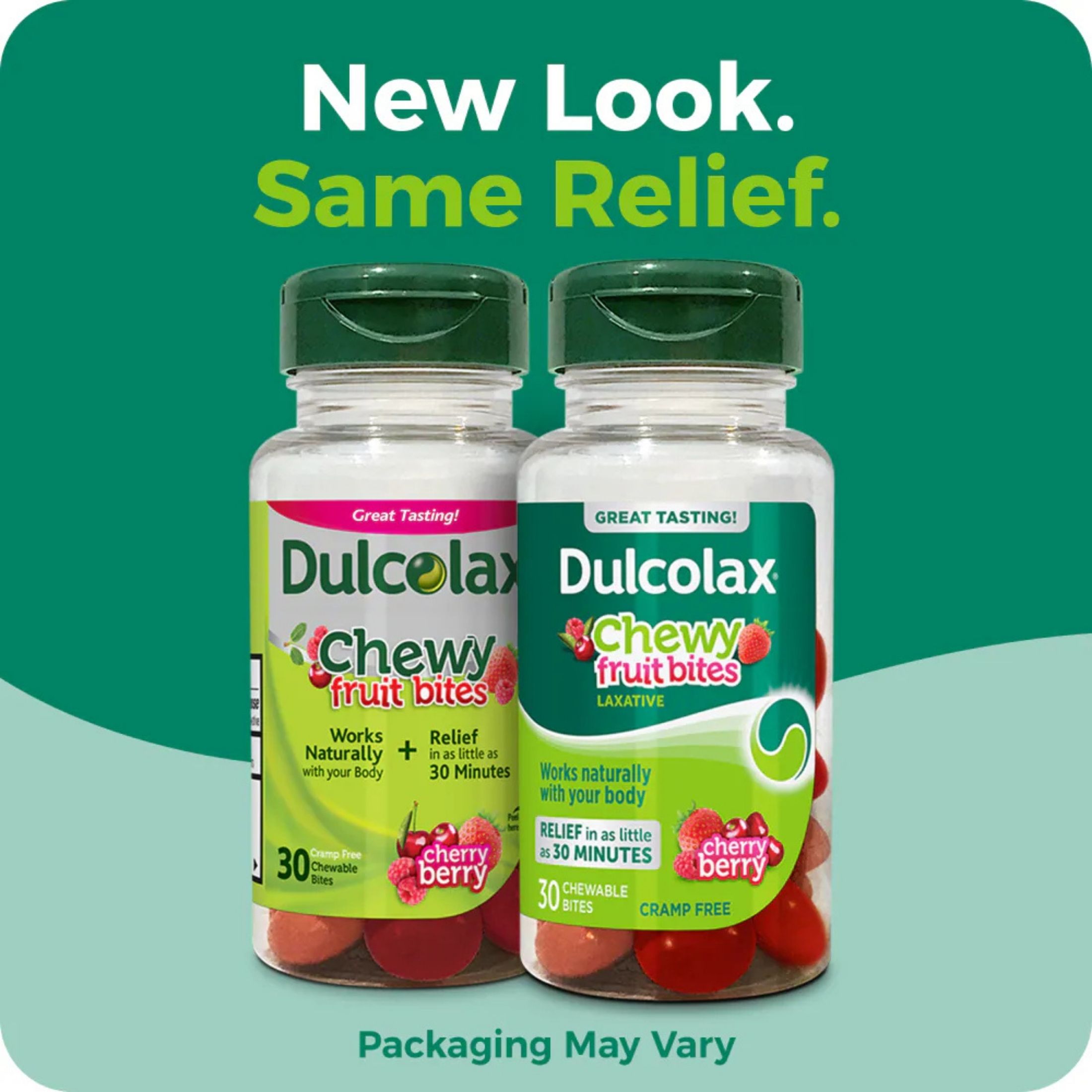 Dulcolax Chewy Fruit Bites For Constipation Relief, Cherry Berry