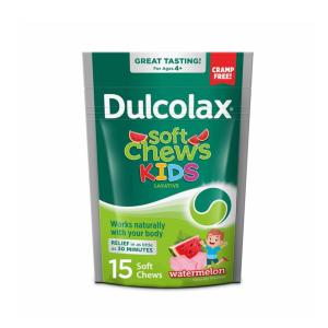 Dulcolax Saline Laxative, 1200 Mg, Soft Chews, Watermelon, Kids