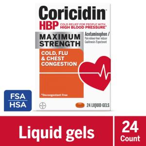 Coricidin Cold, Flu & Chest Congestion, Maximum Strength, Liquid Gels