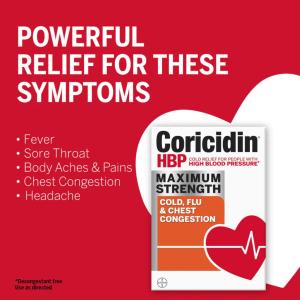 Coricidin Cold, Flu & Chest Congestion, Maximum Strength, Liquid Gels