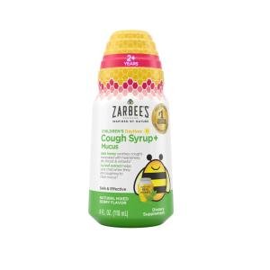 Zarbee's Cough Syrup + Mucus, Daytime, Natural Mixed Berry Flavor, Children's 4 Fl Oz