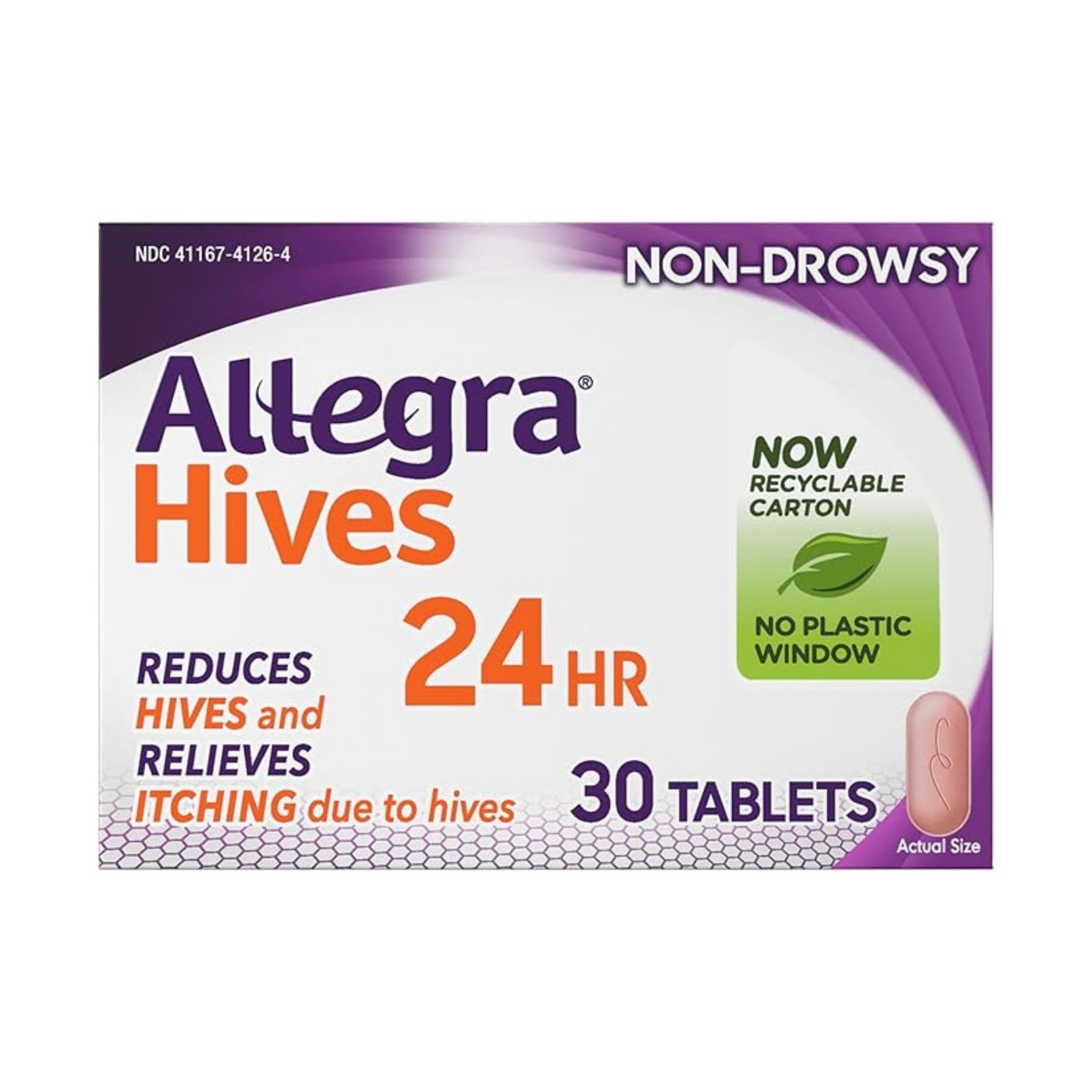 Allegra Hives, 180 Mg, 24 Hr, Non Drowsy, Tablets