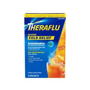 Theraflu Relief, Multi Symptom, Max Strength, Honey Lemon Flavor