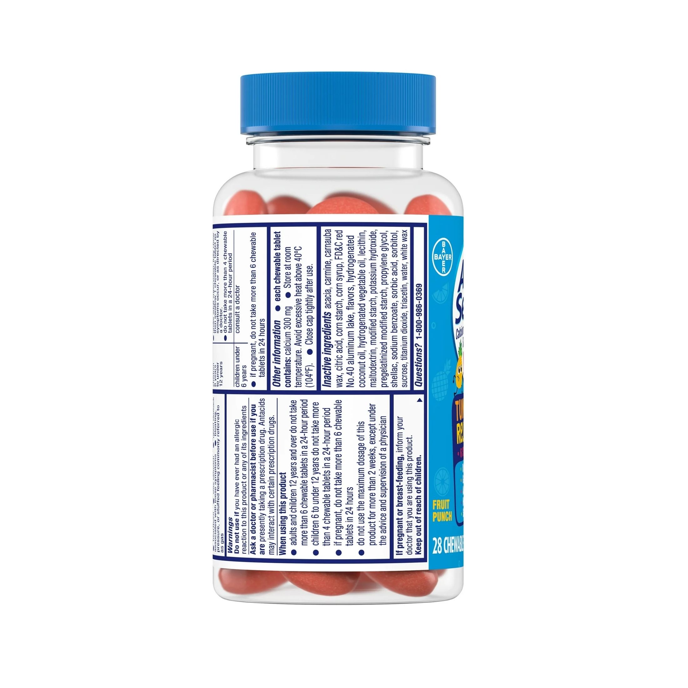 Alka-Seltzer Tummy Relief Chews, Kids, Chewable Tablets, Fruit Punch