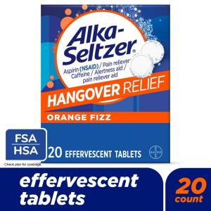 Alka-Seltzer Hangover Relief Orange Fizz Effervescent Tablets