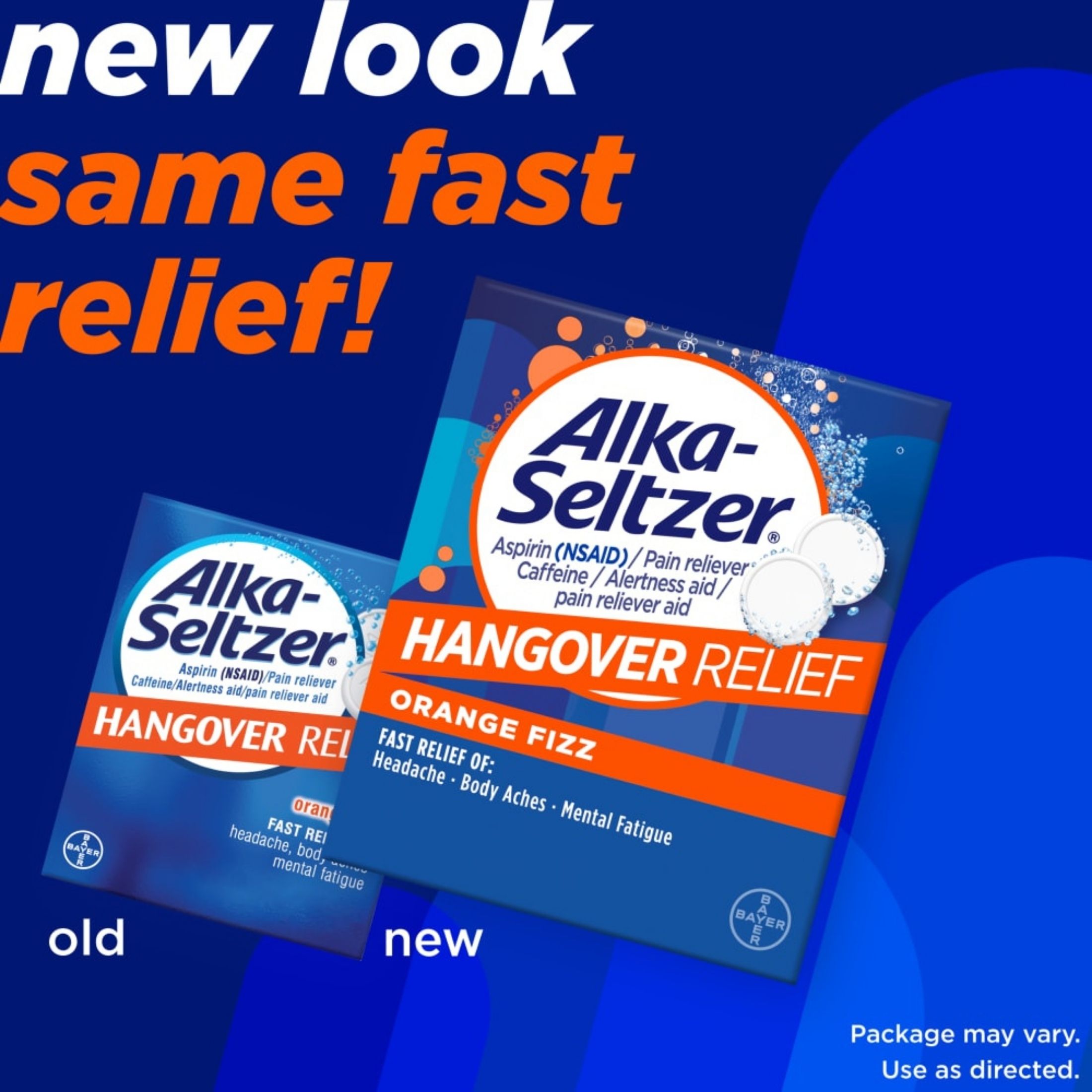 Alka-Seltzer Hangover Relief Orange Fizz Effervescent Tablets