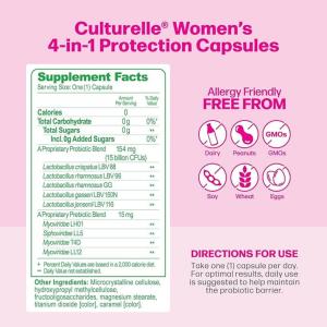 Culturelle Probiotics, Women's Healthy Balance, 30 Once Daily Vegetarian Capsules