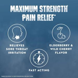 Mucinex Instasoothe Sore Throat Pain Relief - Elderberry & Wild Cherry - 40ct