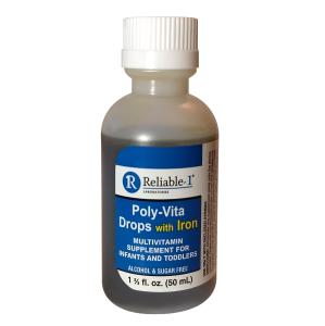 Reliable-1 Laboratories Poly-Vita Infant Toddler Multivitamins Drops