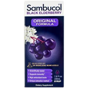 Sambucol Black Elderberry Syrup To Support Immune System, Original Formula - 7.8 Oz