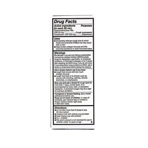 Rugby Cough Syrup DM Raspberry Non-Drowsy - 4 Fl Oz