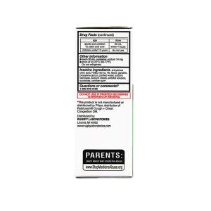 Rugby Cough Syrup DM Raspberry Non-Drowsy - 4 Fl Oz