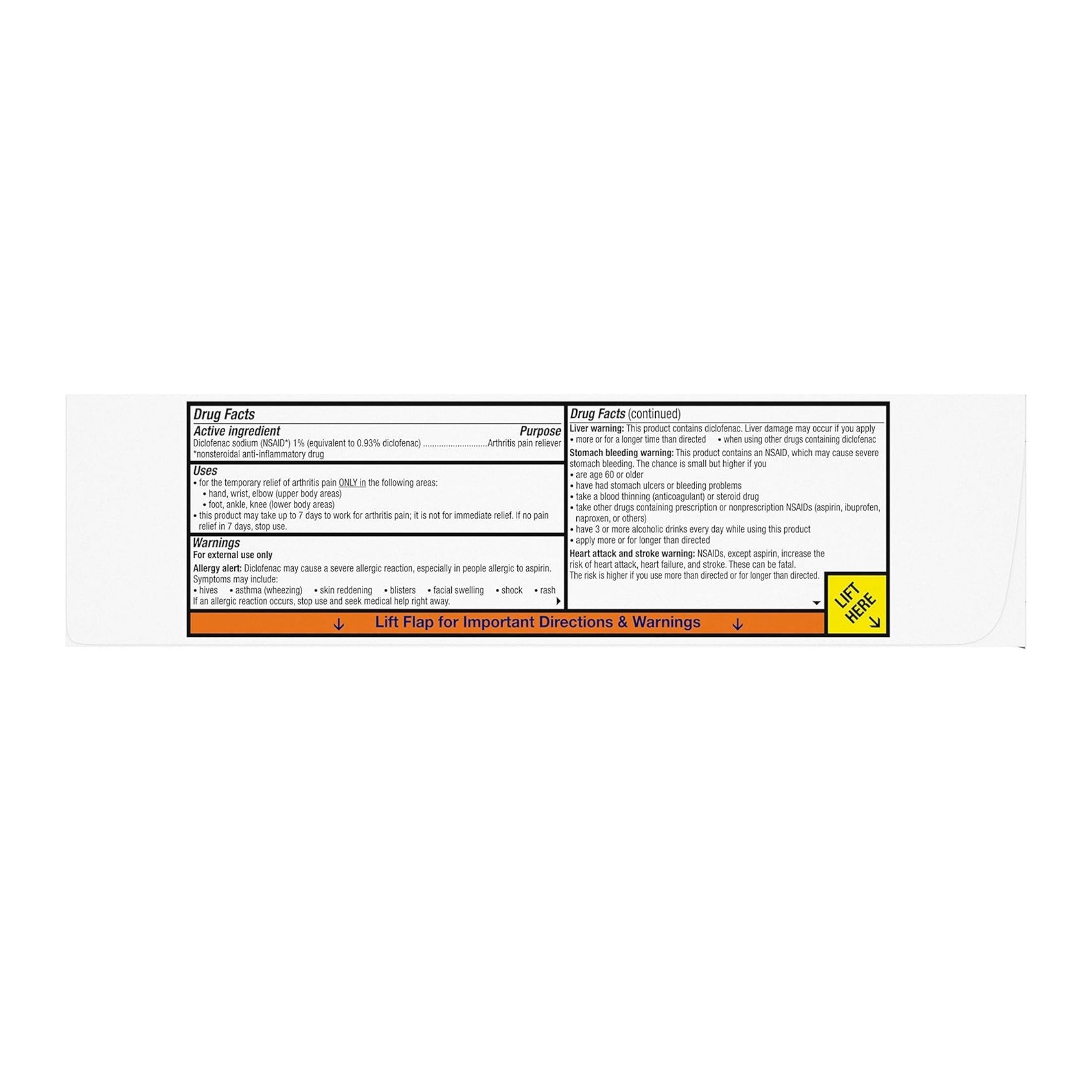 Voltaren Arthritis Pain Relief Topical Gel