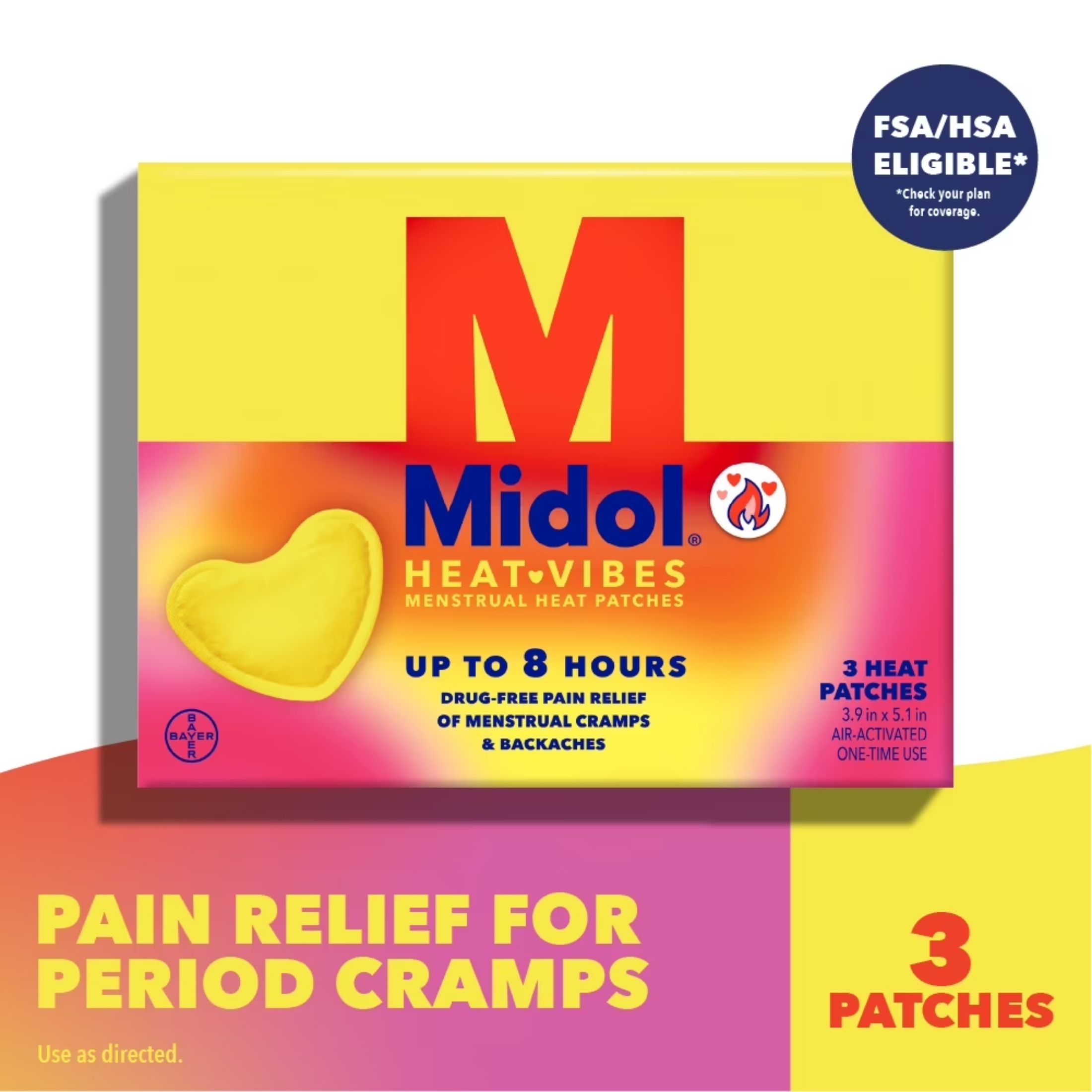 Midol Menstrual Pain Relief Heat Patches