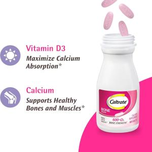 Caltrate Calcium And Vitamin D Supplement Tablets
