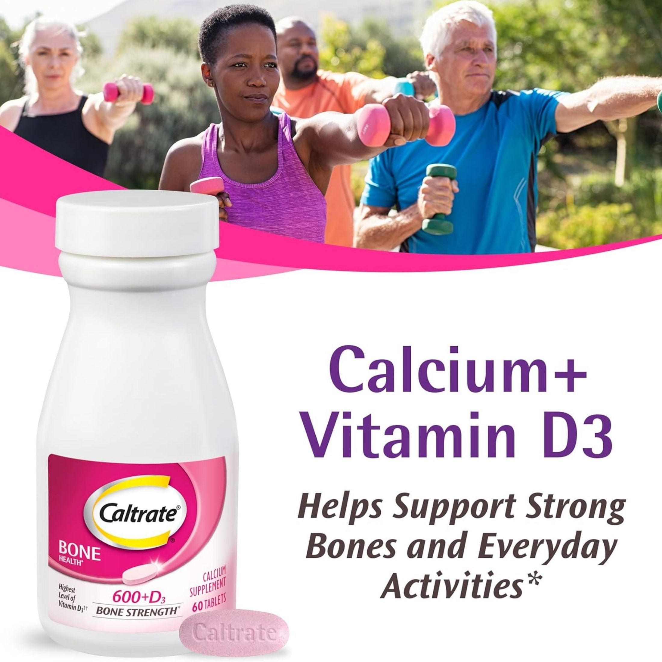 Caltrate Calcium And Vitamin D Supplement Tablets