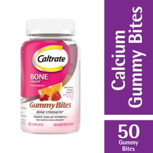 Caltrate Bone Health, Gummy Bites, Black Cherry, Orange & Strawberry