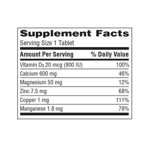 Caltrate 600+D3 Plus Minerals Bone Health Advanced -- 60 Tablets