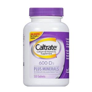 Caltrate 600+D3 Plus Minerals Calcium And Vitamin D Supplement Tablets