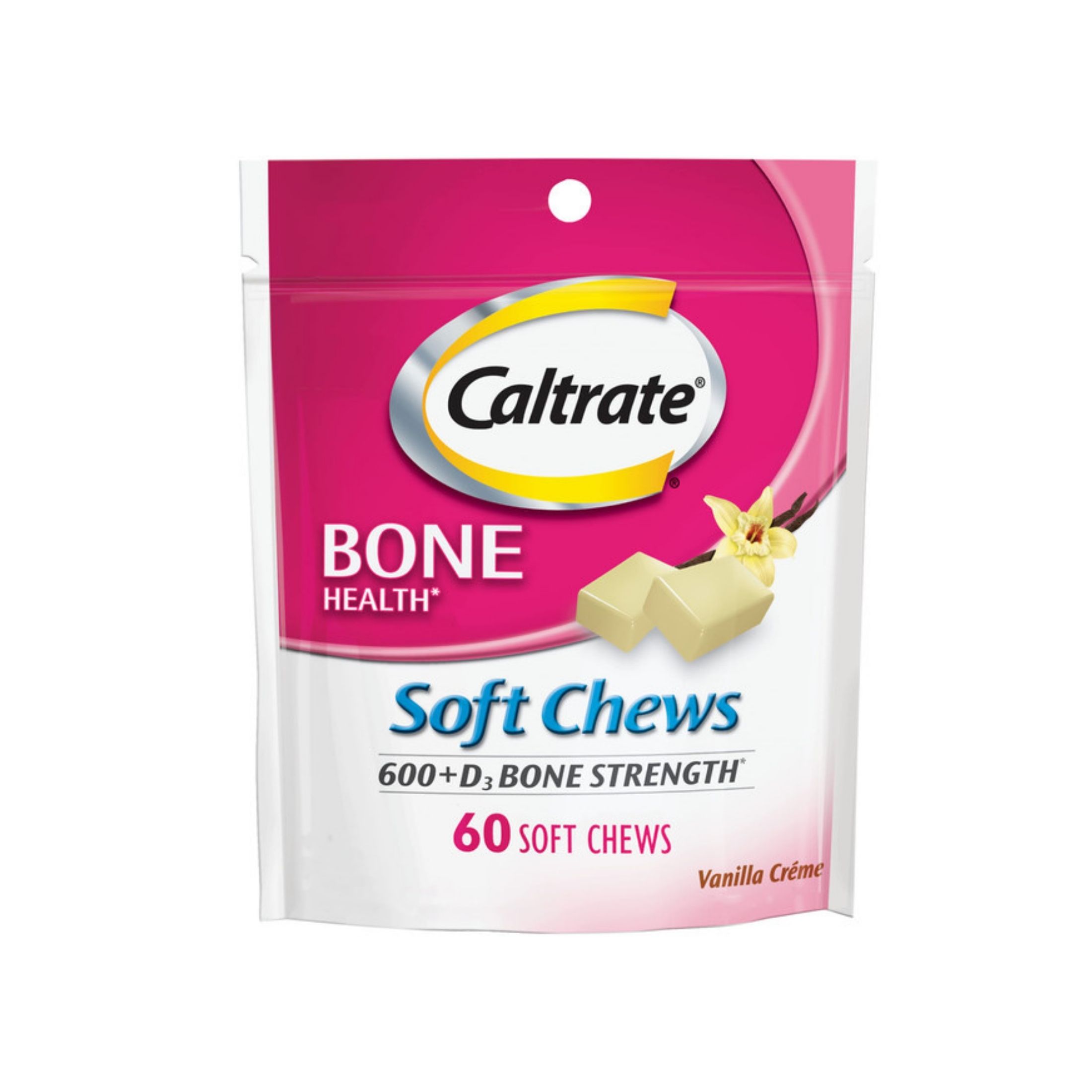 Caltrate Soft Chews 600 Plus D3 Calcium Vitamin D Supplement