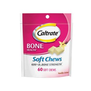 Caltrate Soft Chews 600 Plus D3 Calcium Vitamin D Supplement