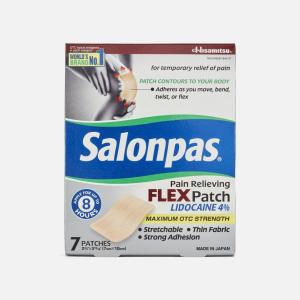 Salonpas Lidocaine 4% Pain Relieving Flex Patch - 7ct