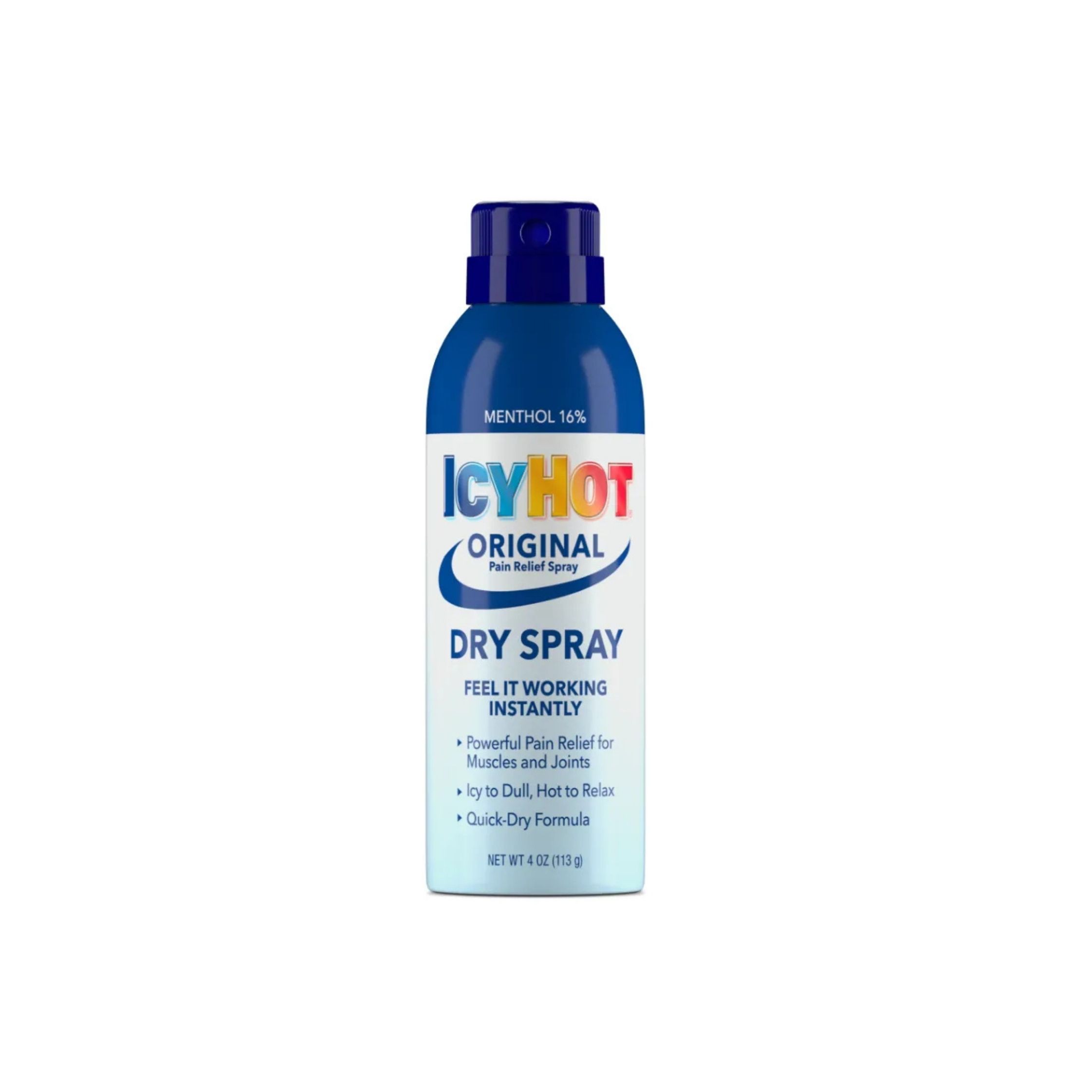 Icy Hot Pro Muscle & Joint Pain Relief Dry Spray With Menthol And Camphor 4oz