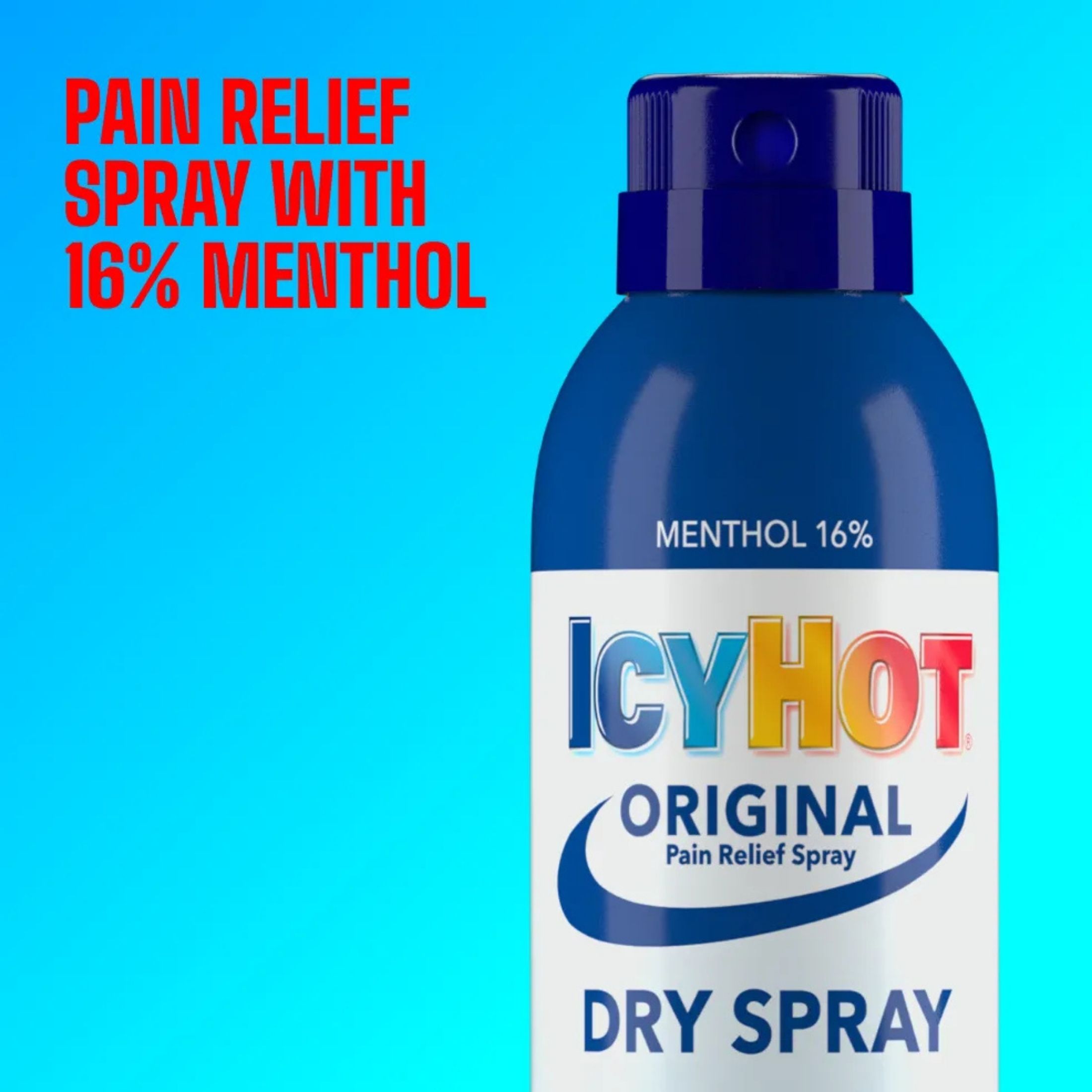 Icy Hot Pro Muscle & Joint Pain Relief Dry Spray With Menthol And Camphor 4oz