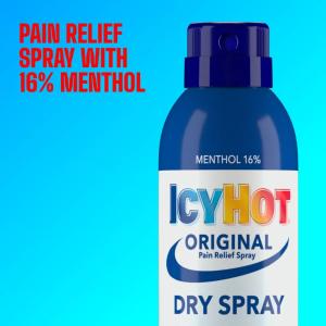 Icy Hot Pro Muscle & Joint Pain Relief Dry Spray With Menthol And Camphor 4oz